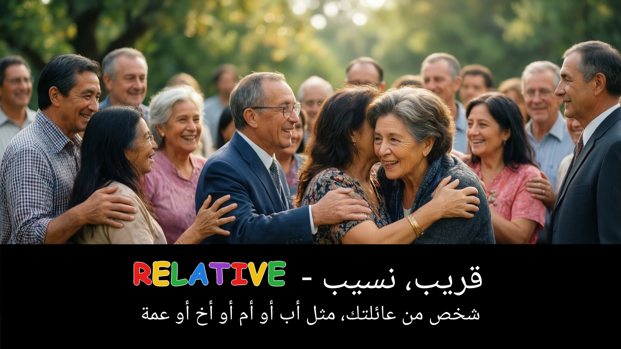 Arabic Illustration for relative